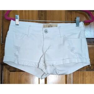 Hollister Short Short White Beach Summer Women's 3 W26(1098)